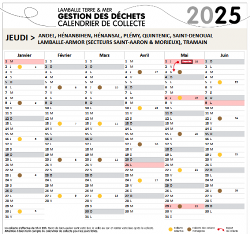 Calendrier De Collecte Des D Chets Actualit S Commune D H Nansal